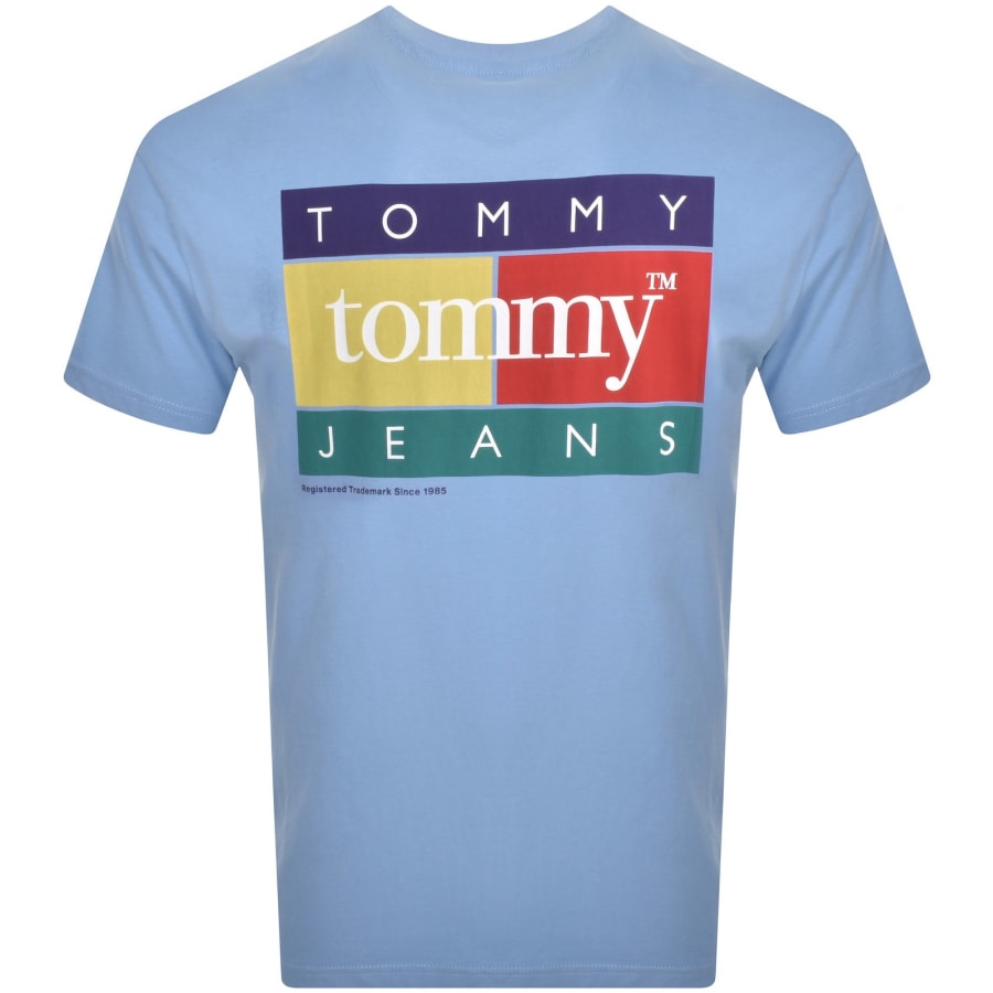 Tommy Jeans Pop Colour Flag T Shirt Blue